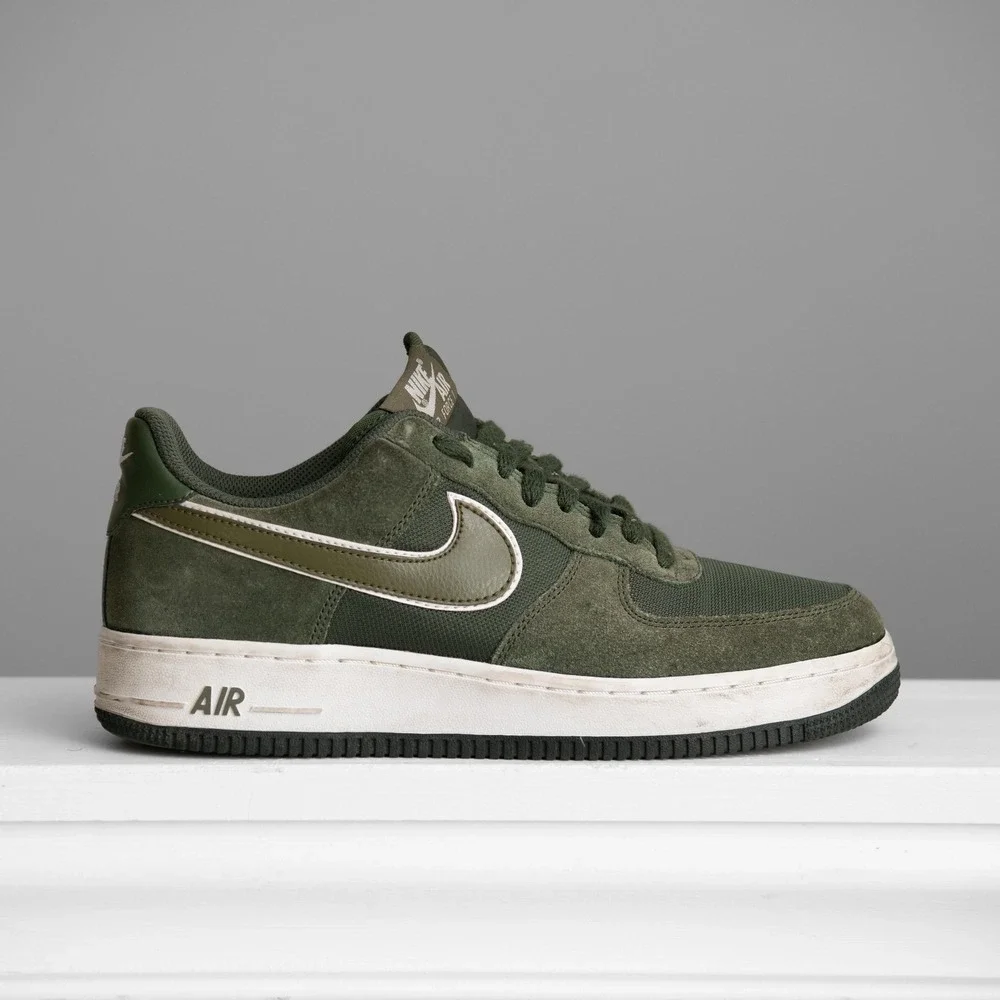 Nike Air Force 1 Low Green Suede M8/W9.5 Sneakers 488298-316 Streetwear GorpCore